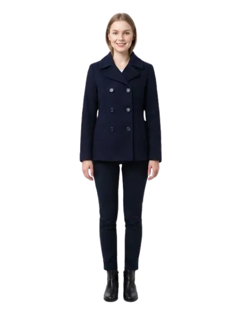 Wool Blend Peacoat